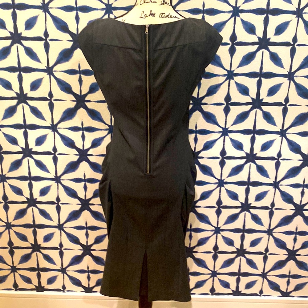 Cynthia Steffe Gray Wool Zip Back Dress